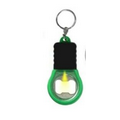 Key Tag/Bottle Opener/Light - Clear/Transparent Green - 3"